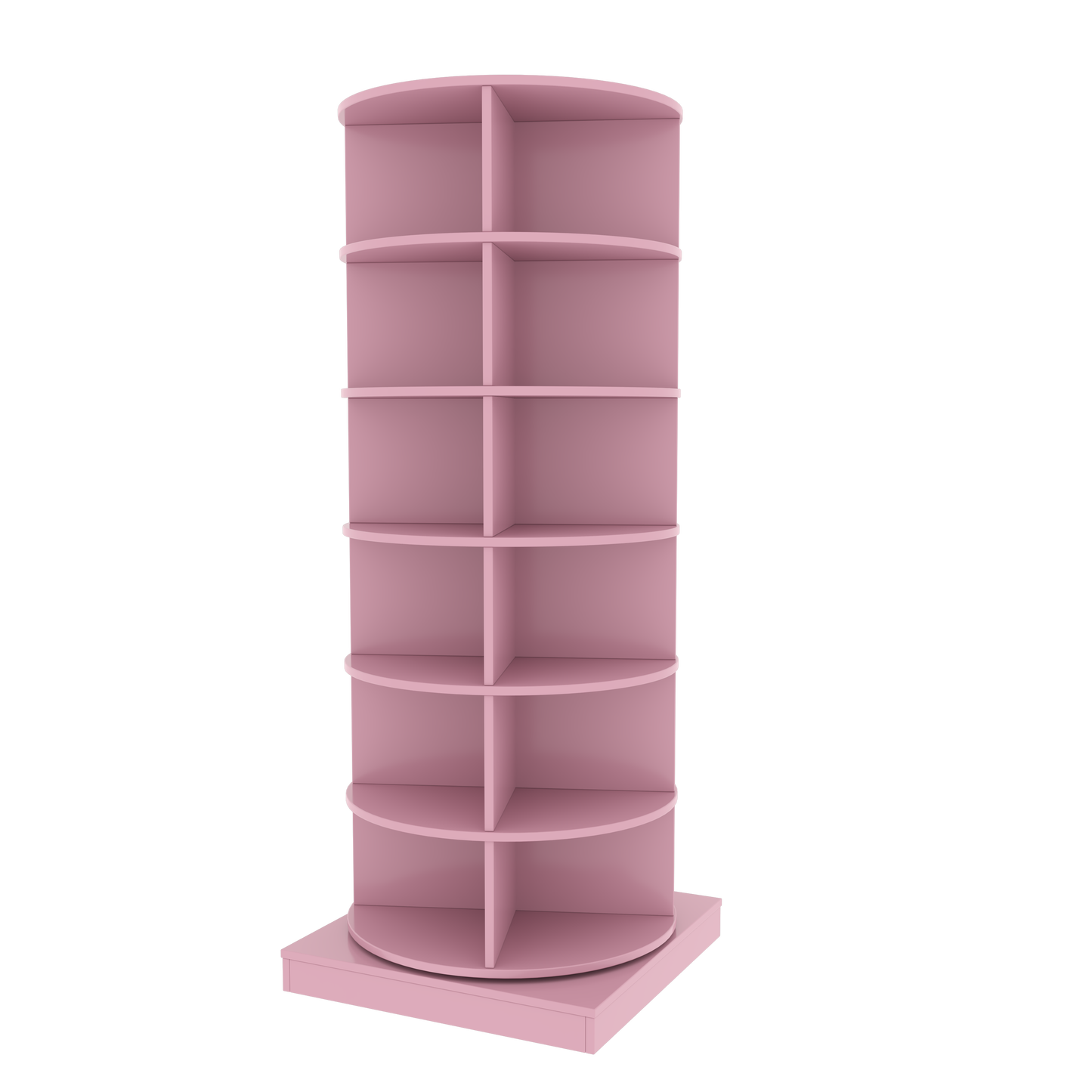 Blush 360 Rotating Shoe Tower - 6 Layers